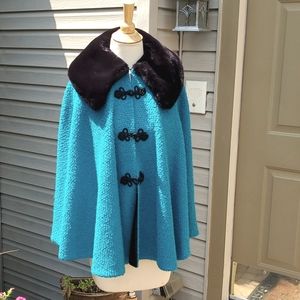 Beautiful Ameenah Designs wool boucle cape